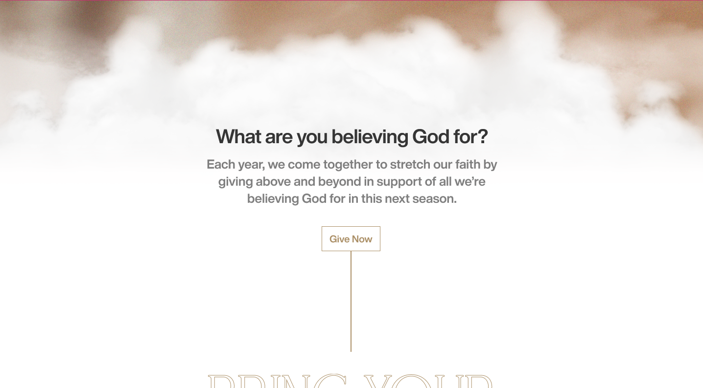 Elevation Church Year-End Giving Campaign built by Winnie Verzosa