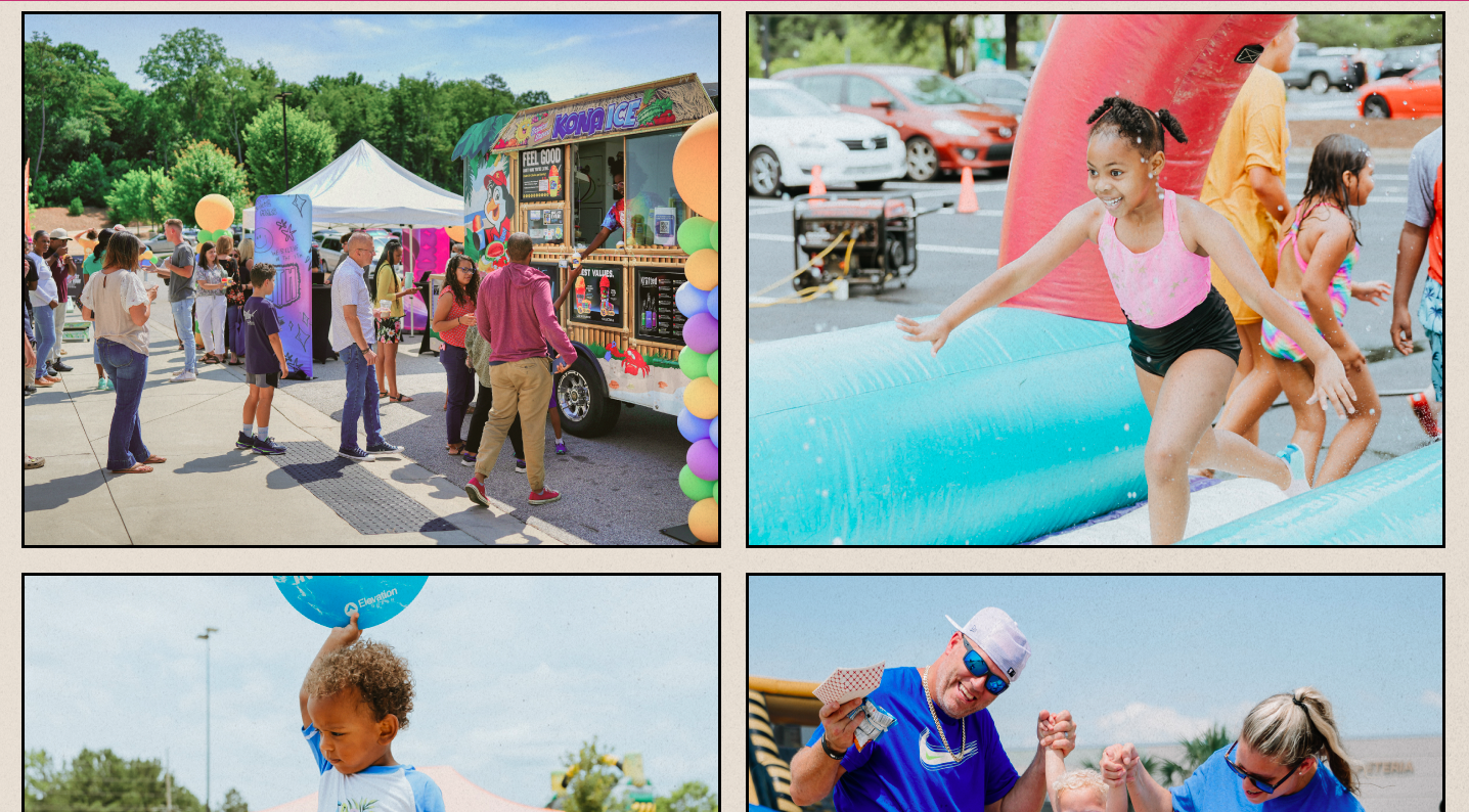 Elevation Church Block Party Event Page built by Winnie Verzosa