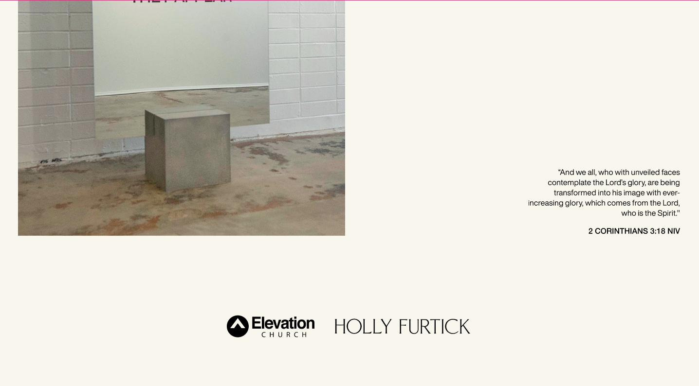 Elevation Church Reflect Event Page built by Winnie Verzosa